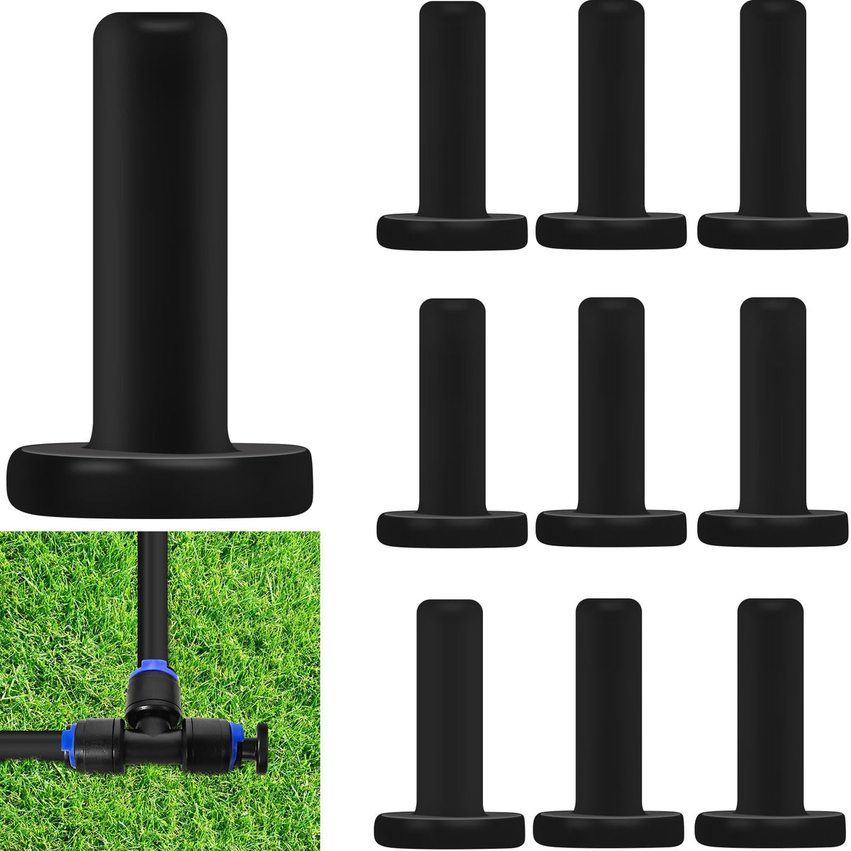 YAIRMIS end plug 1/4-inch seals drip lines for reliable shutoff.