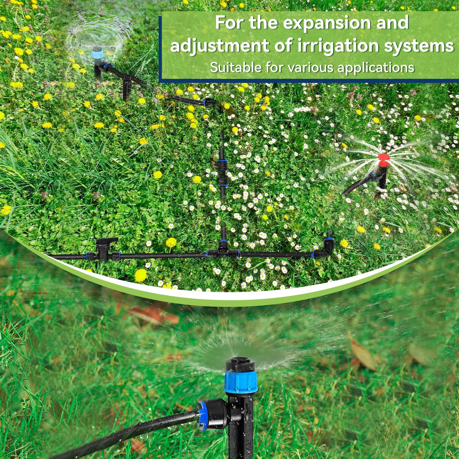 YAIRMIS garden emitter provides even moisture to beds and pots.