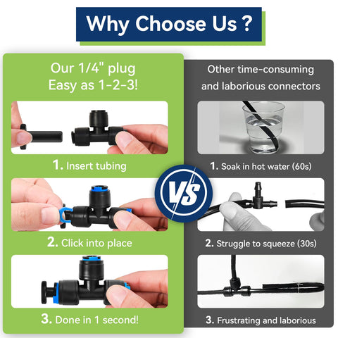 YAIRMIS tubing coupling keeps drip lines tight and leak-free.