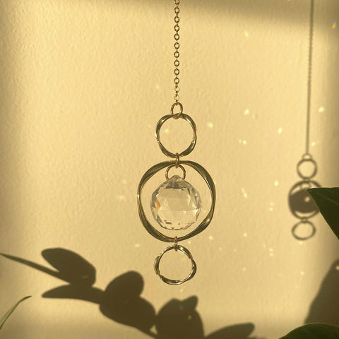 Yajuo suncatcher prisms bring cheerful light to indoor windows
