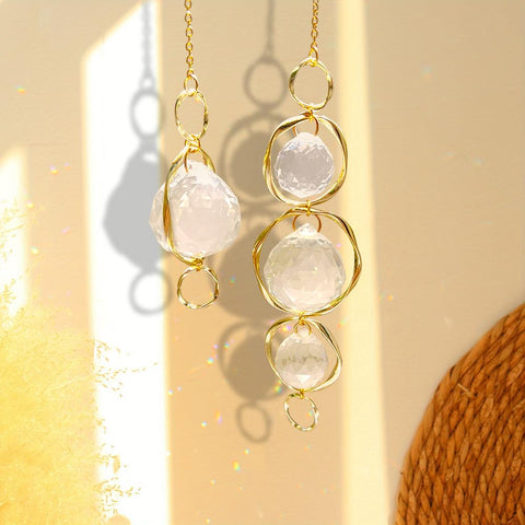Yajuo crystal suncatcher prism ball sparks festive wedding ambience