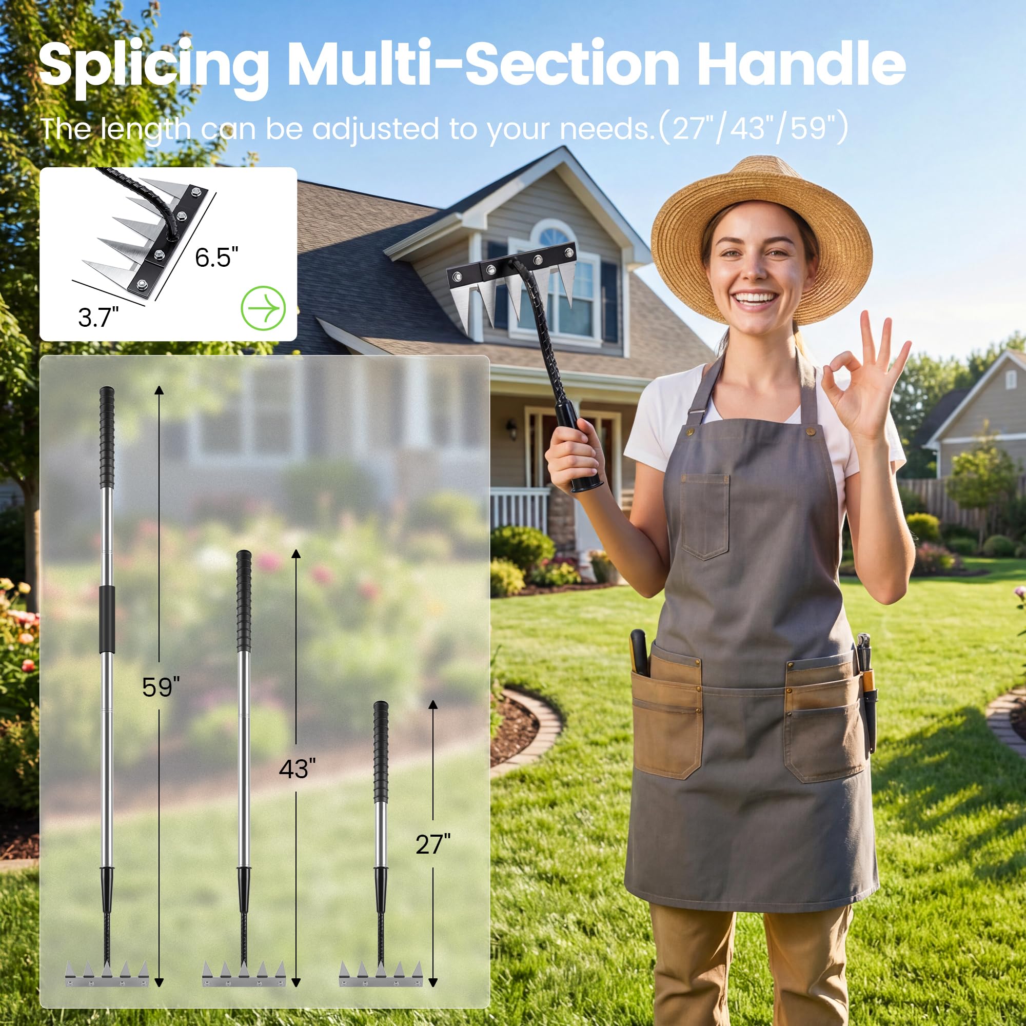 YALEENT multi-function tool assists planting, trenching, and debris cleanup