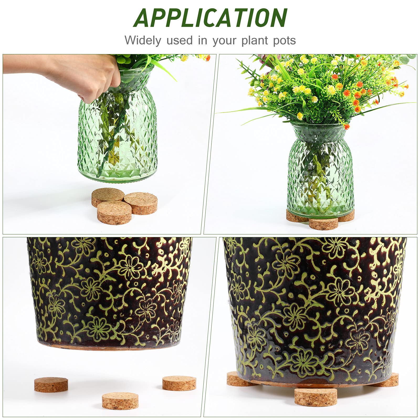 Yalikop 30-piece pack keeps pots off dirty ground and damp surfaces.