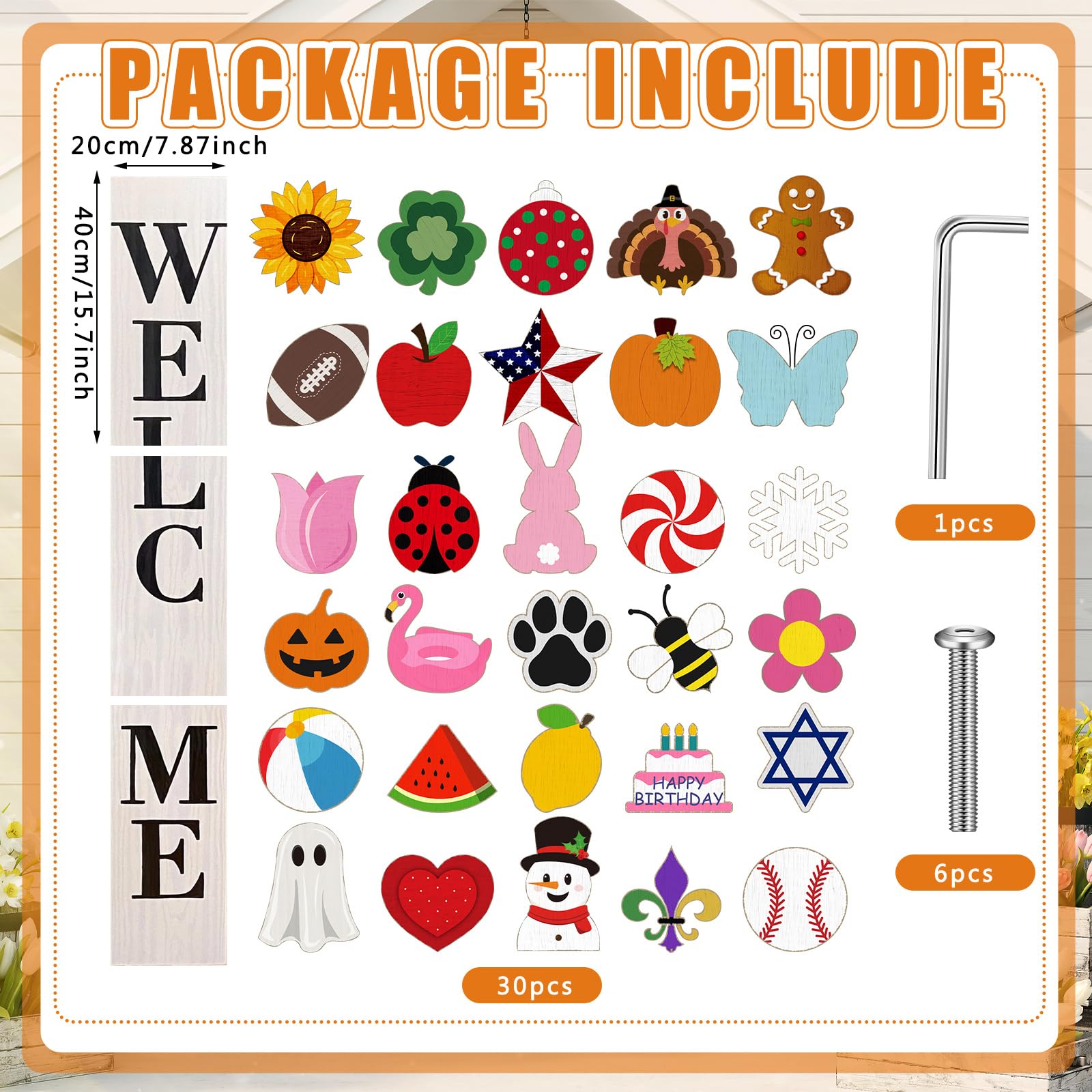 Yalikop seasonal pieces with snowflakes for festive winter decor.