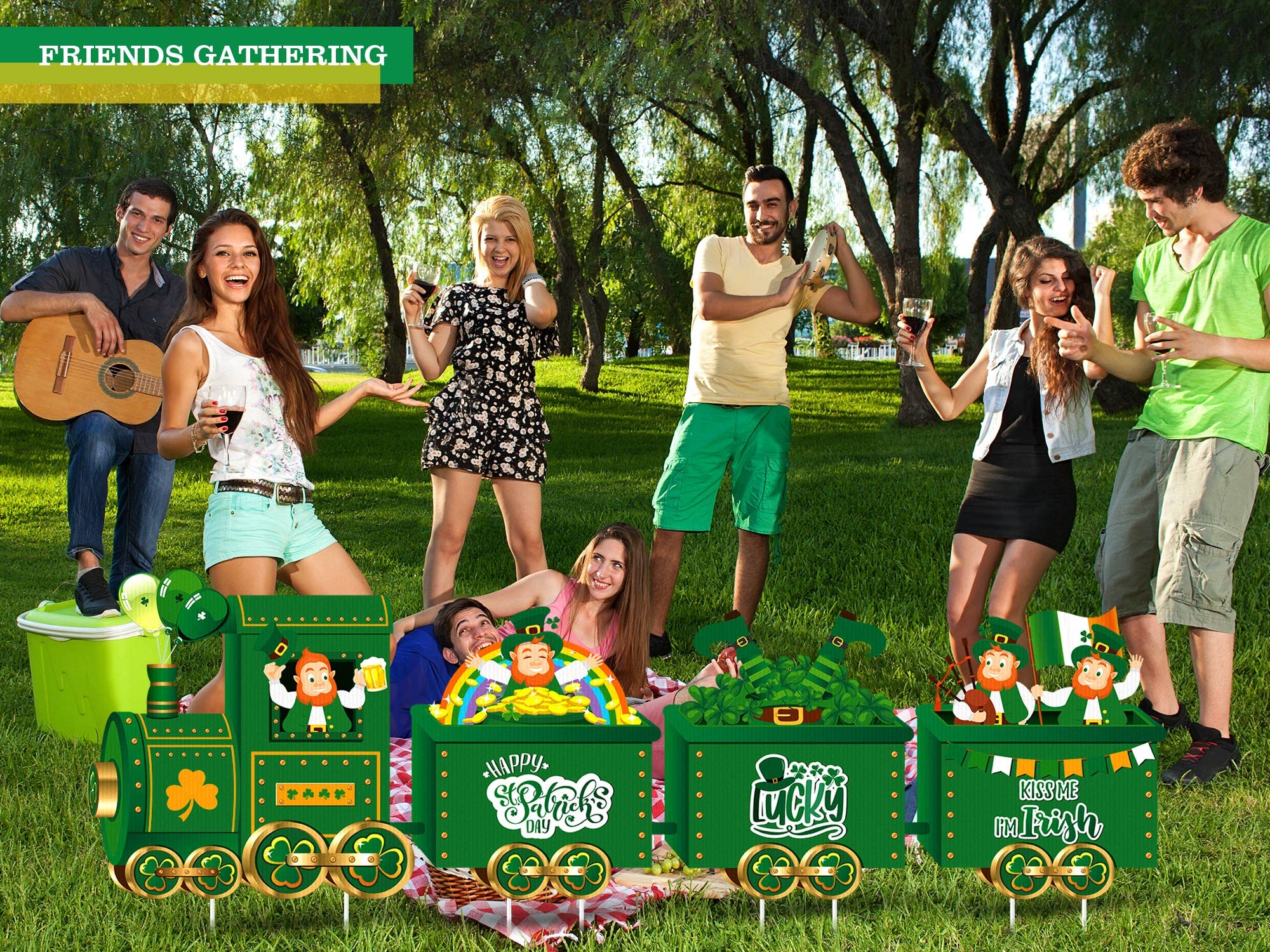 Yalikop yard sign set offers durable decor for multiple spots