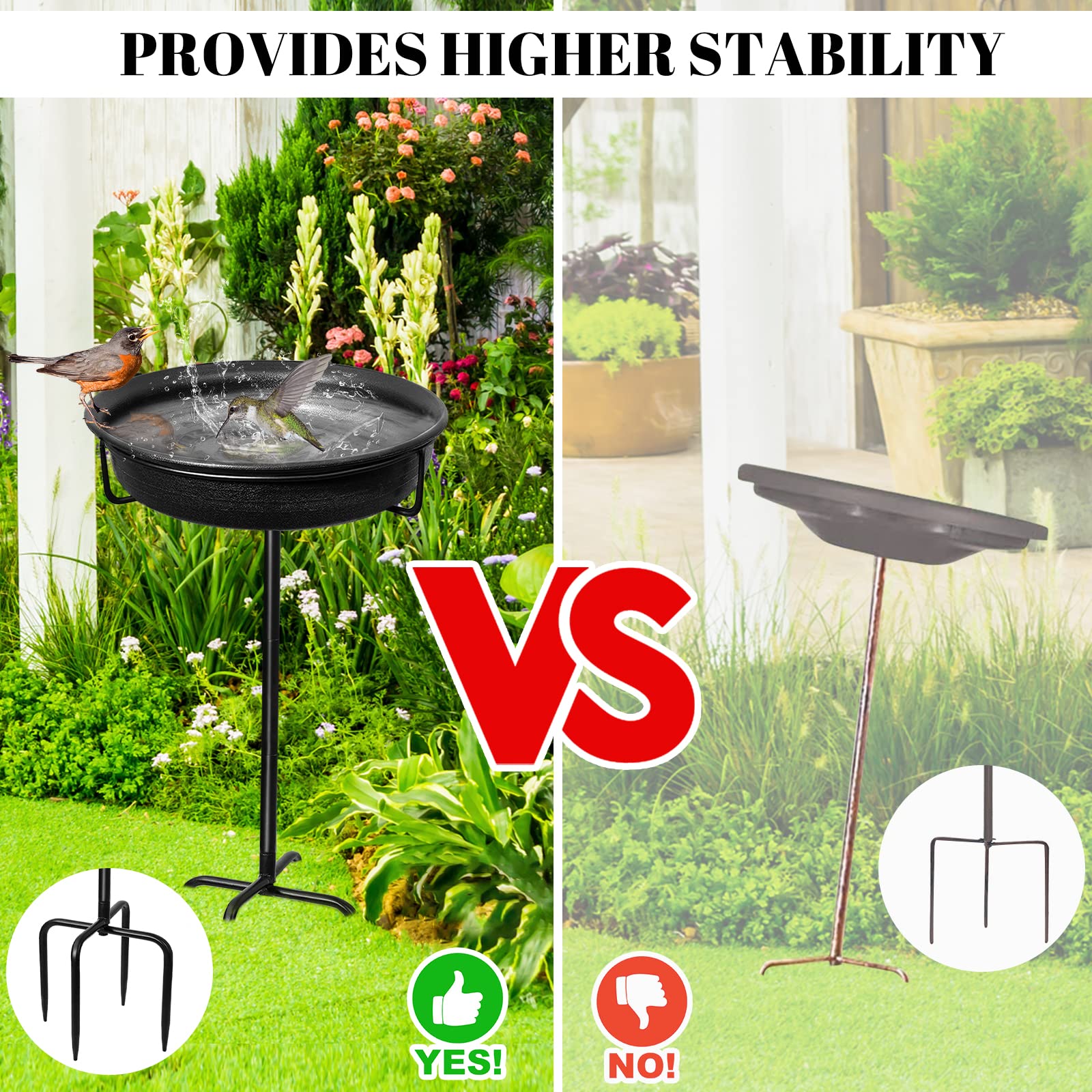 YALINKA compatible solar fountain option to enhance the water feature.