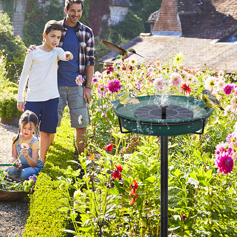 YALINKA birdbath features detachable decoration for versatile styling