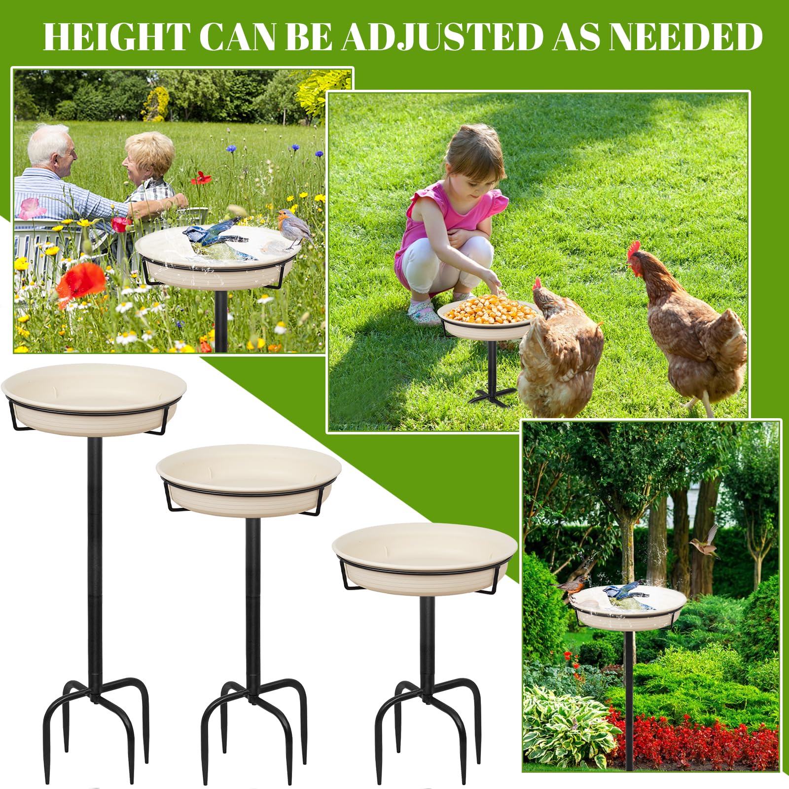 YALINKA heavy-duty steel pole maintains upright position during windy days.