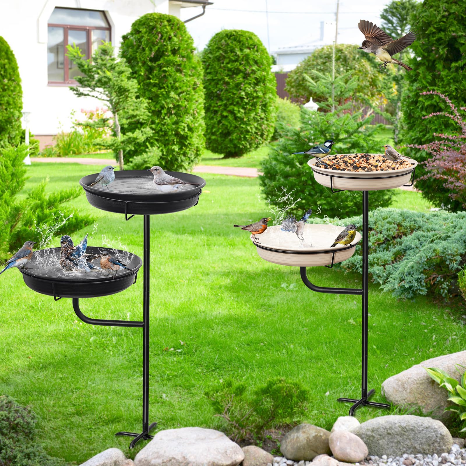 YALINKA garden decor with bird attraction adds charm