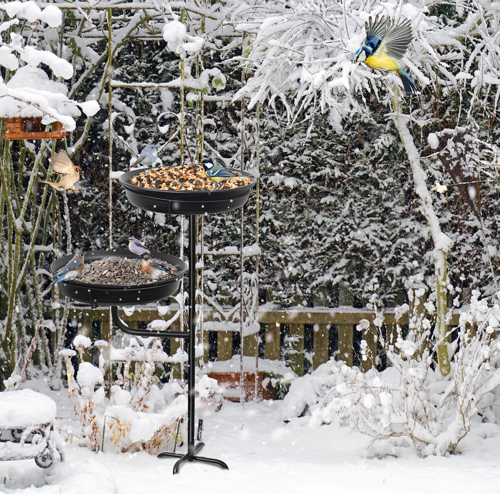 YALINKA heavy-duty steel stake supports year-round outdoor use