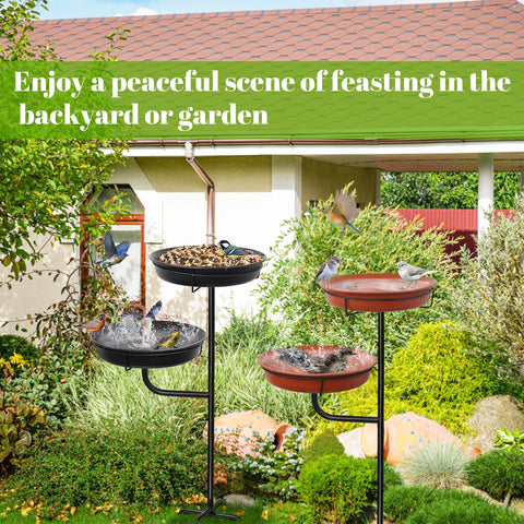 YALINKA outdoor spa birdfeeder offers practical bird care in garden