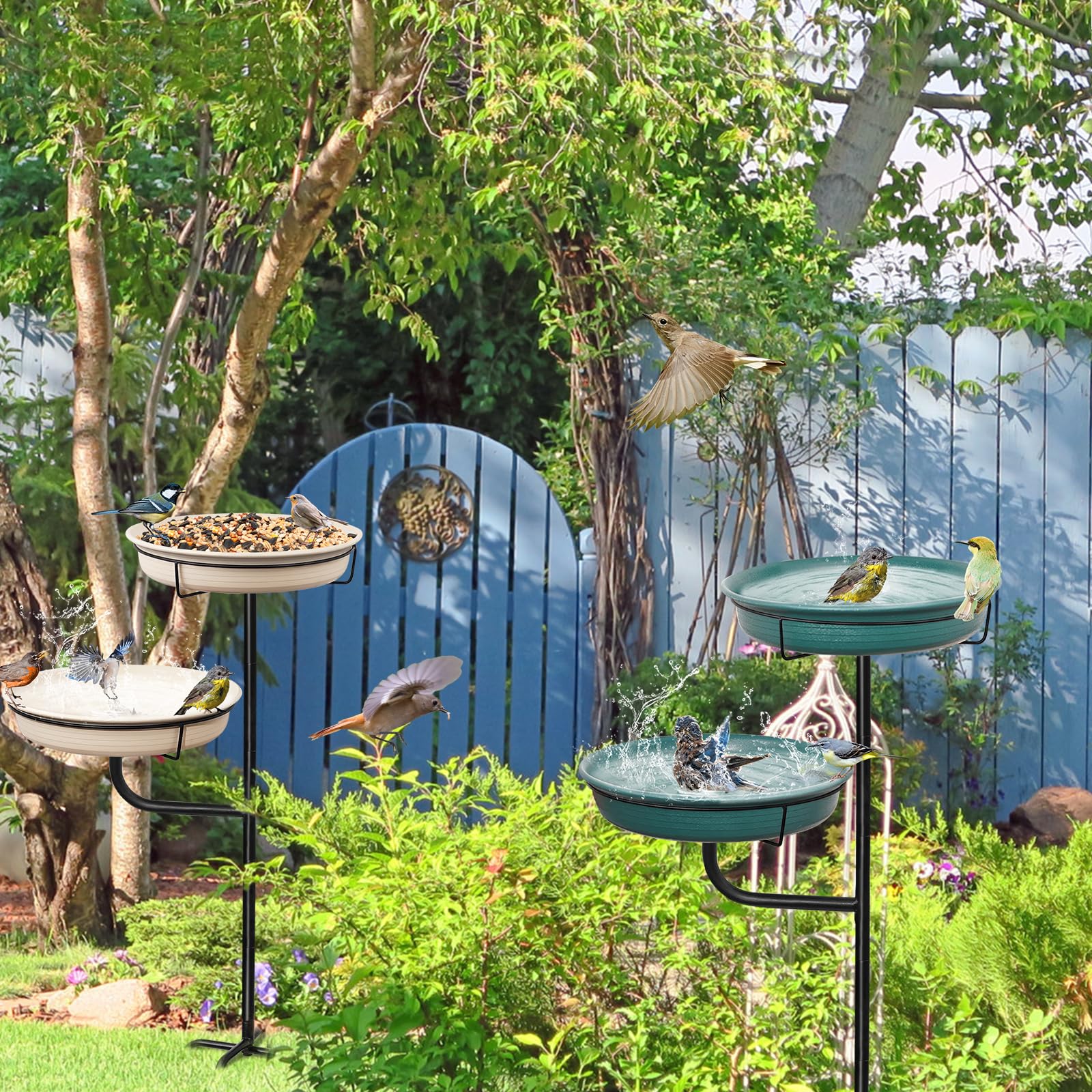 YALINKA fountain-ready bowl enhances garden ambience and water access.