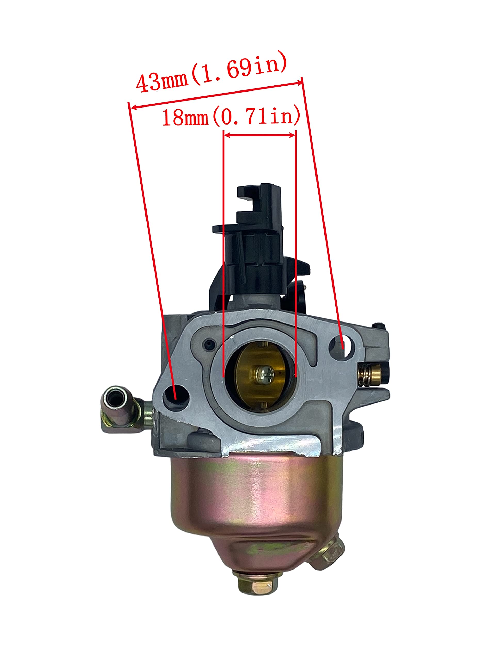 YAMAKATO Huayi 165s carburetor close-up showing precise fuel metering for smooth starts.