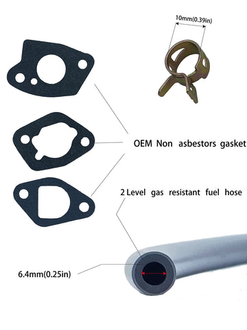 YAMAKATO Huayi 165s carburetor compatible with Cub Cadet and MTD snow throwers.