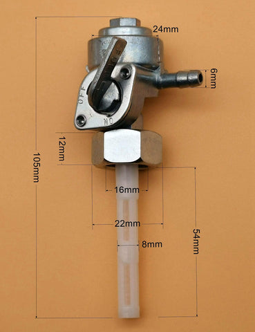 YAMAKATO Predator fuel valve with filter supports safer fuel management.