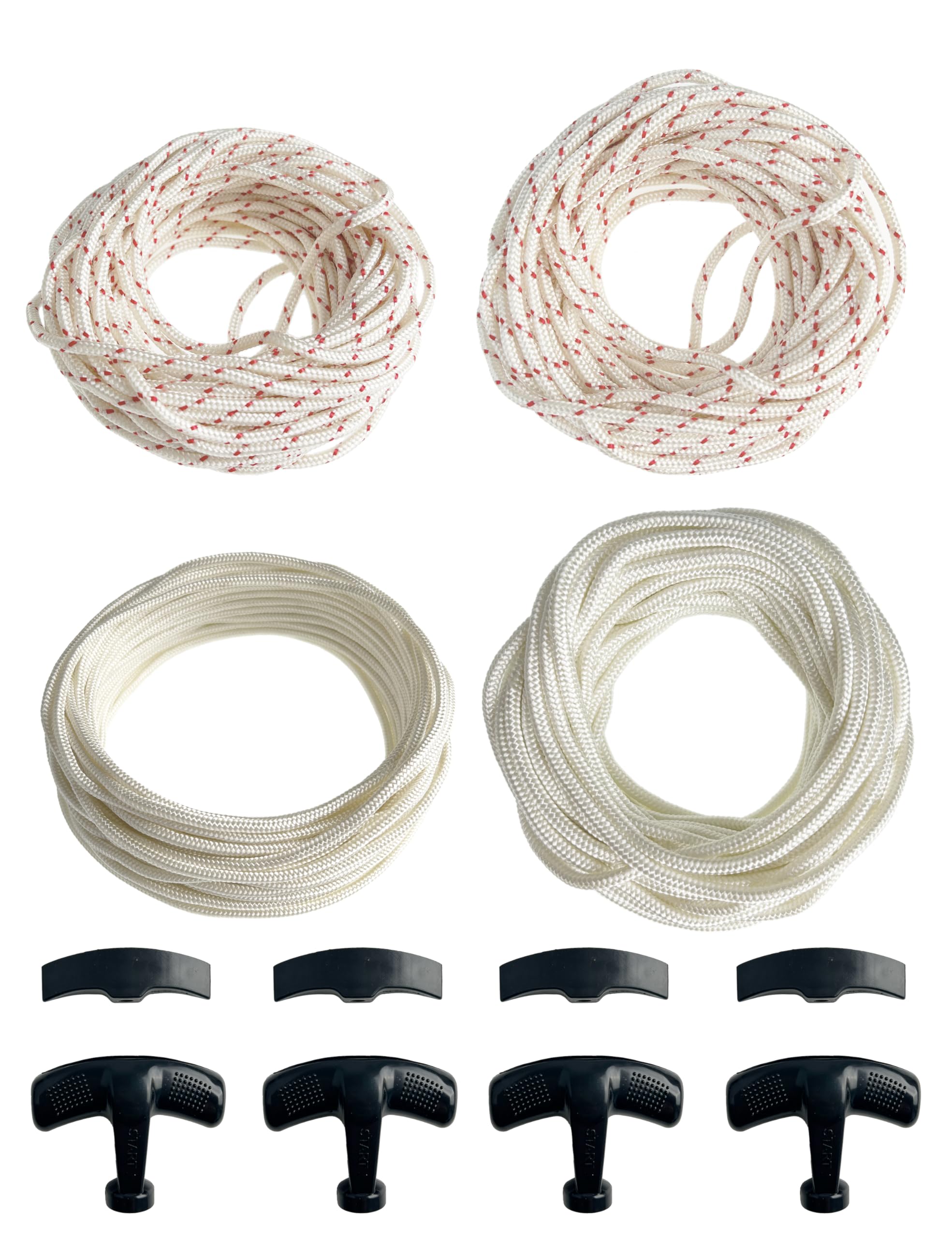 YAMAKATO 3mm pull cord 16ft for small engines with durable core-spun rope.