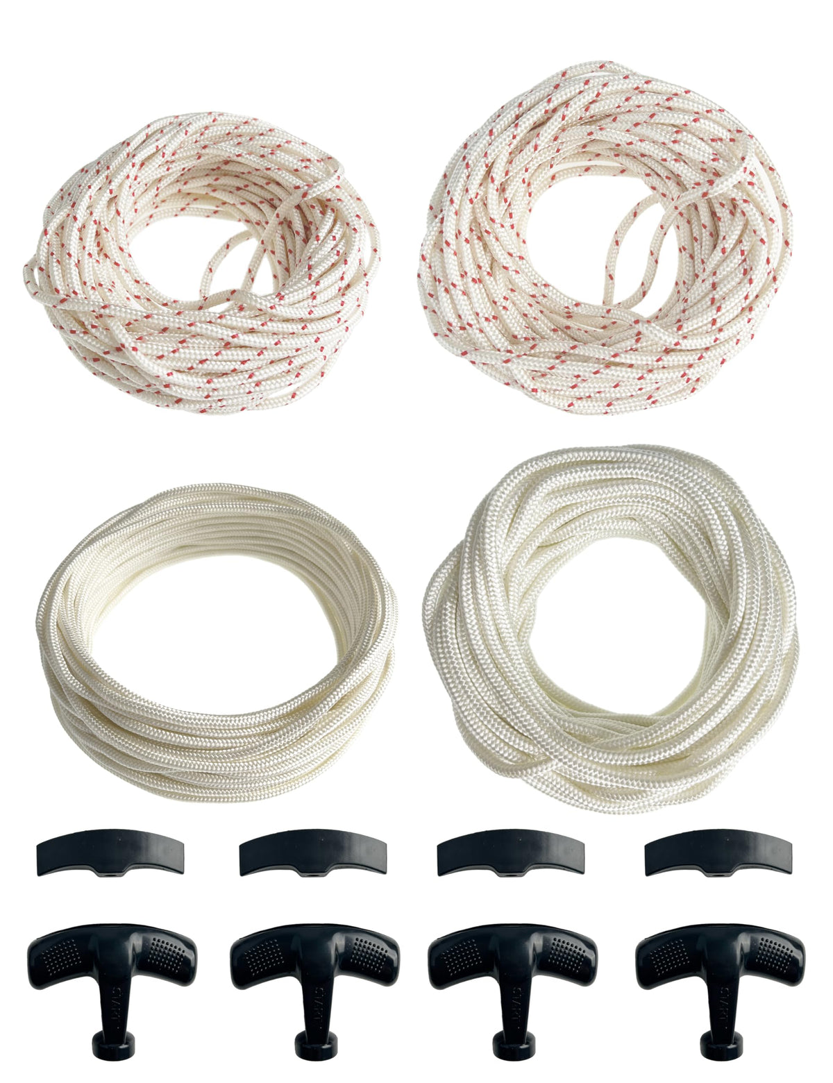 YAMAKATO 3mm pull cord 16ft for small engines with durable core-spun rope.