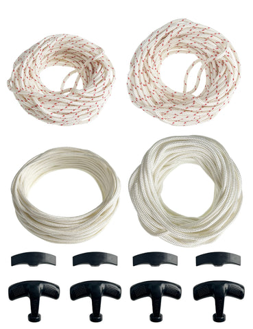 YAMAKATO 3mm pull cord 16ft for small engines with durable core-spun rope.