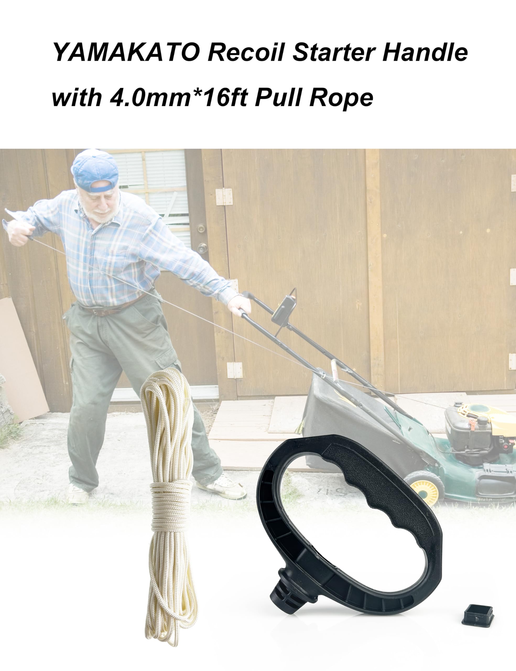 YAMAKATO pull cord replacement for edgers, mowers, and snow blowers