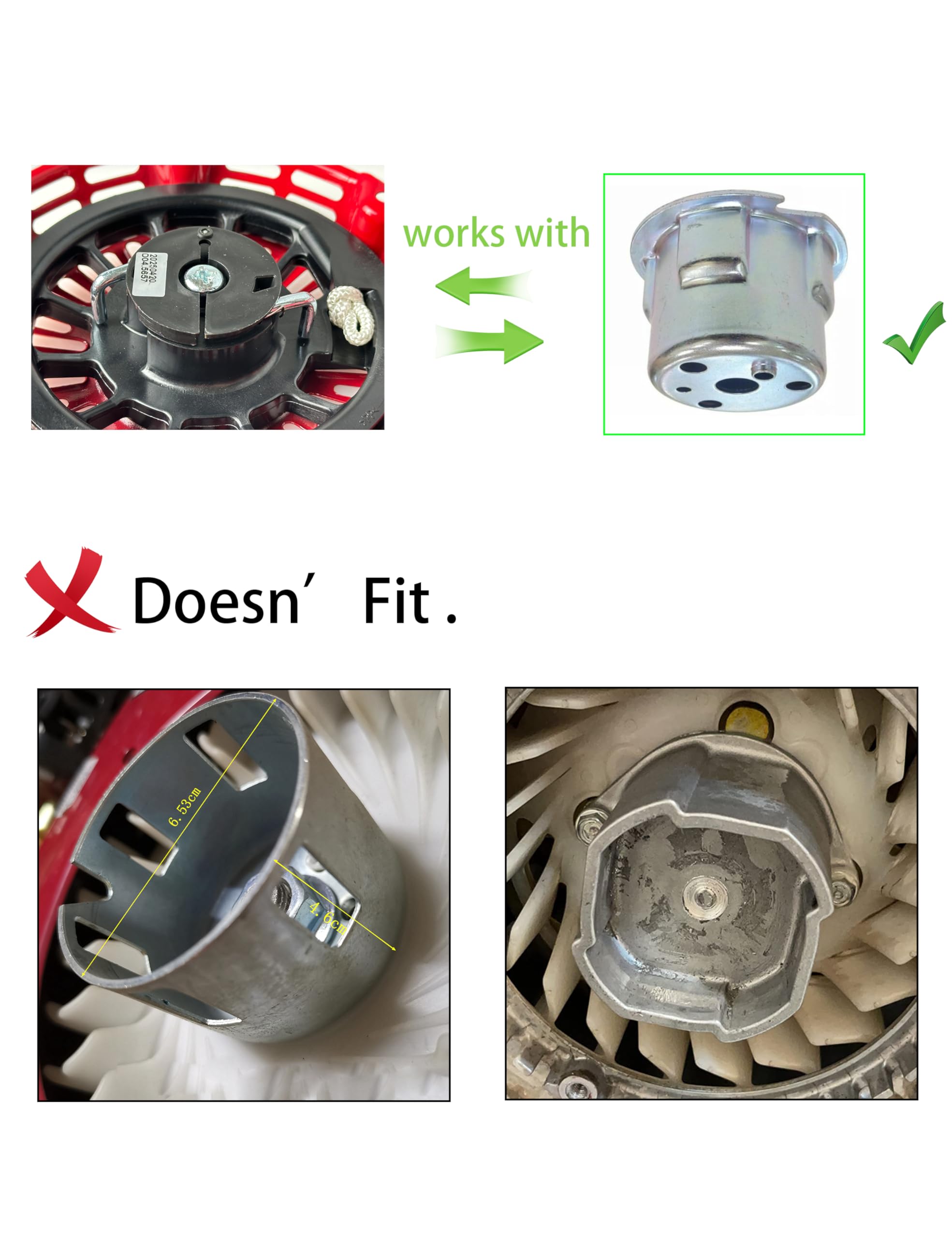 YAMAKATO pull start with cord and handle for reliable operation.