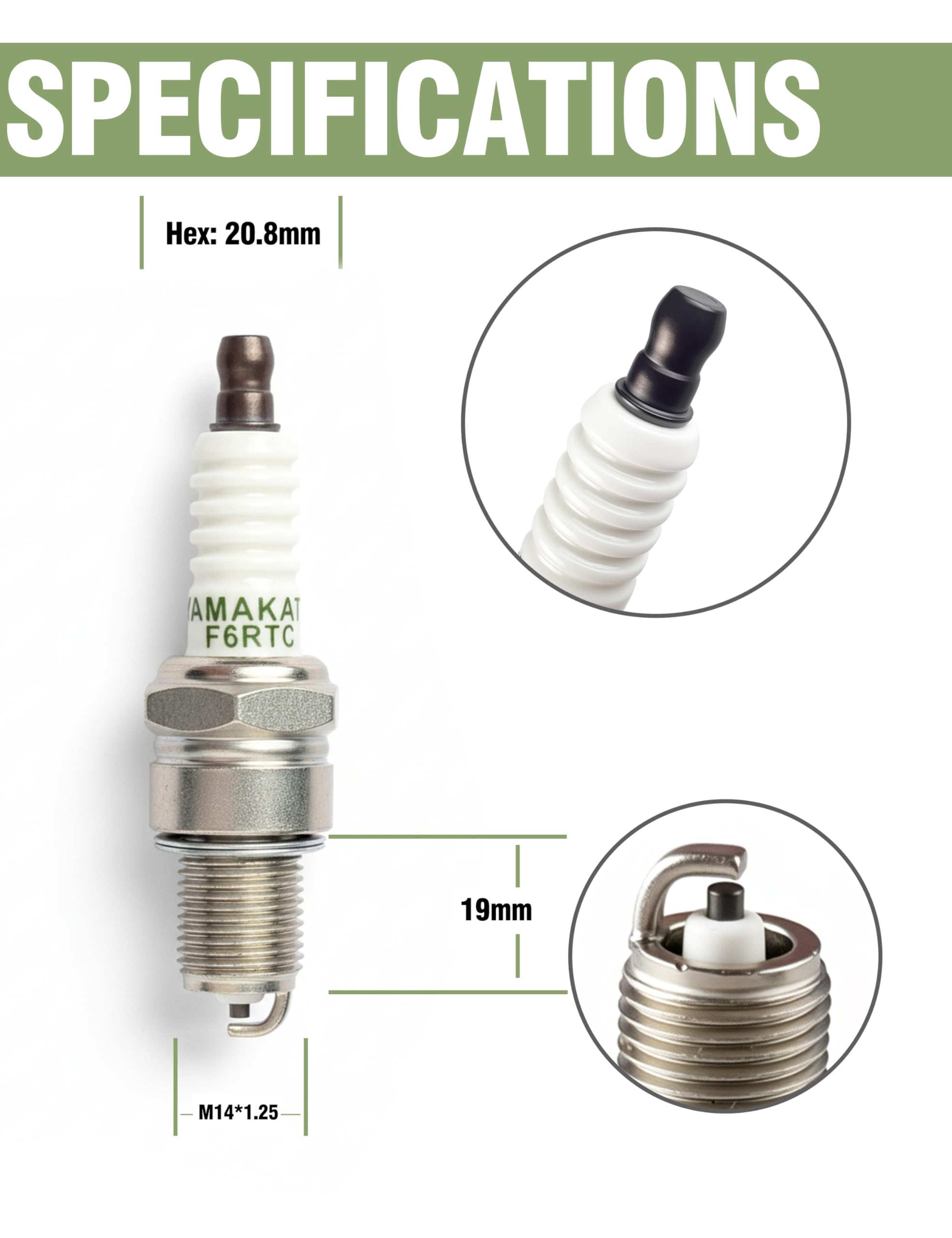 YAMAKATO spark plug compatibility guide for Honda, Generac, Predator engines.