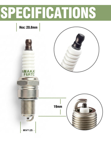 YAMAKATO spark plug compatibility guide for Honda, Generac, Predator engines.