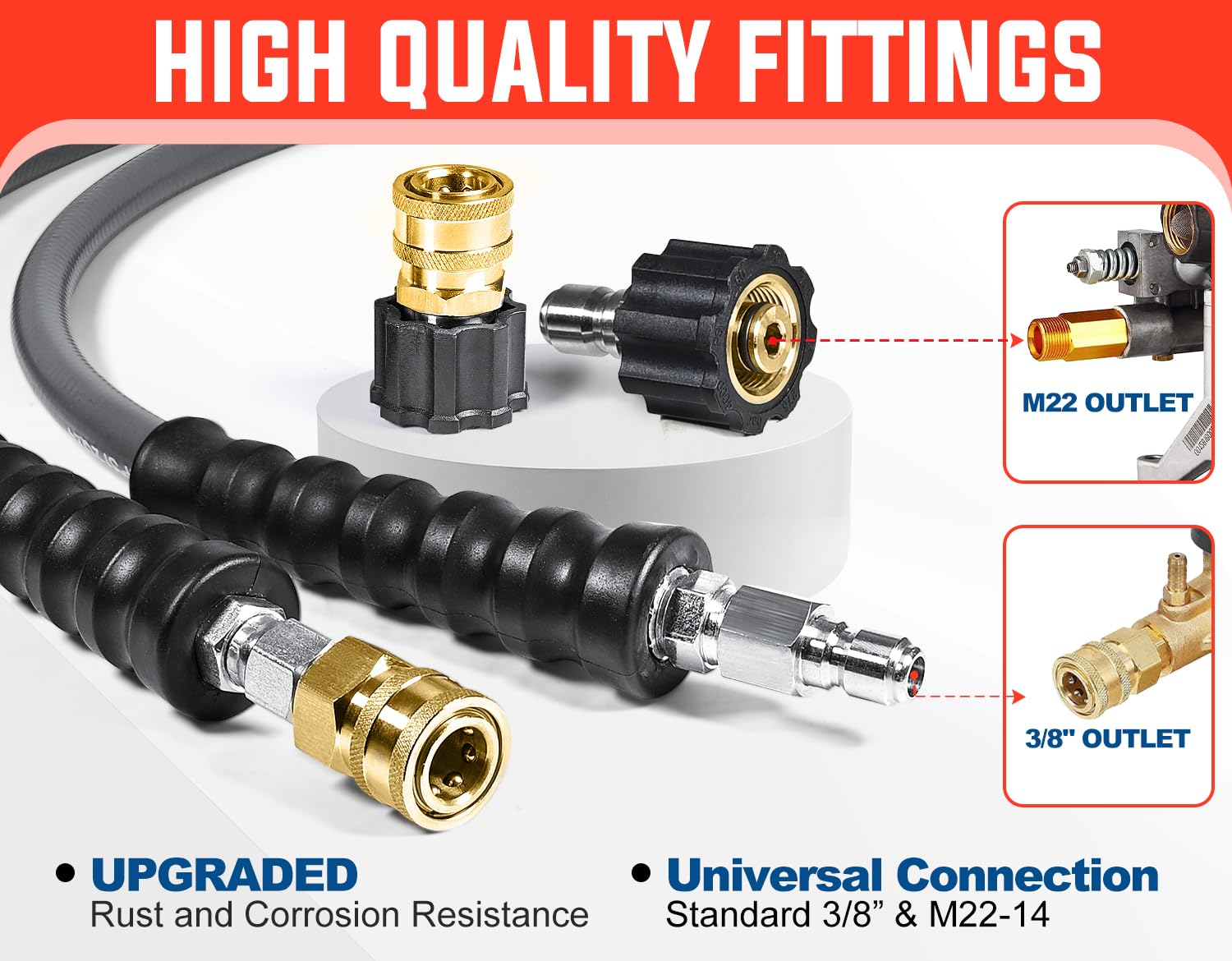 YAMATIC 3/8 to M22-14 adapter set enables quick setup with compatible washers