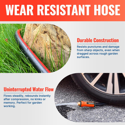 YAMATIC hose withstands up to 300 PSI for tough cleaning tasks.