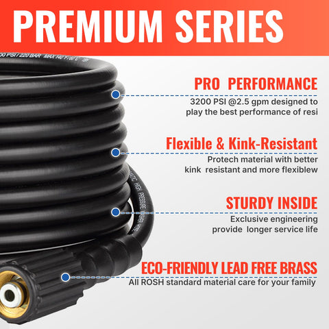YAMATIC 3200 PSI hose demonstrates high-pressure capability for cars and driveways.
