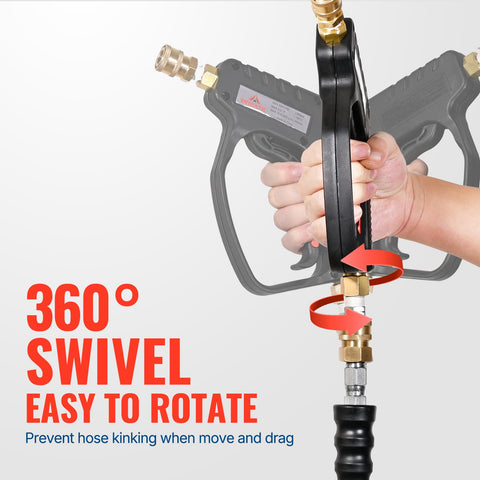 YAMATIC 360-degree swivel inlet facilitates smooth connections