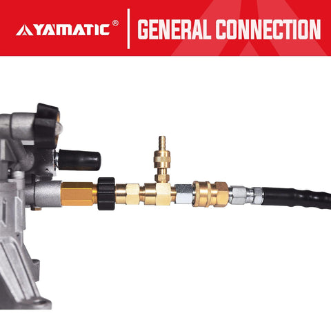 YAMATIC 4500-psi compatibility with most pressure washers.