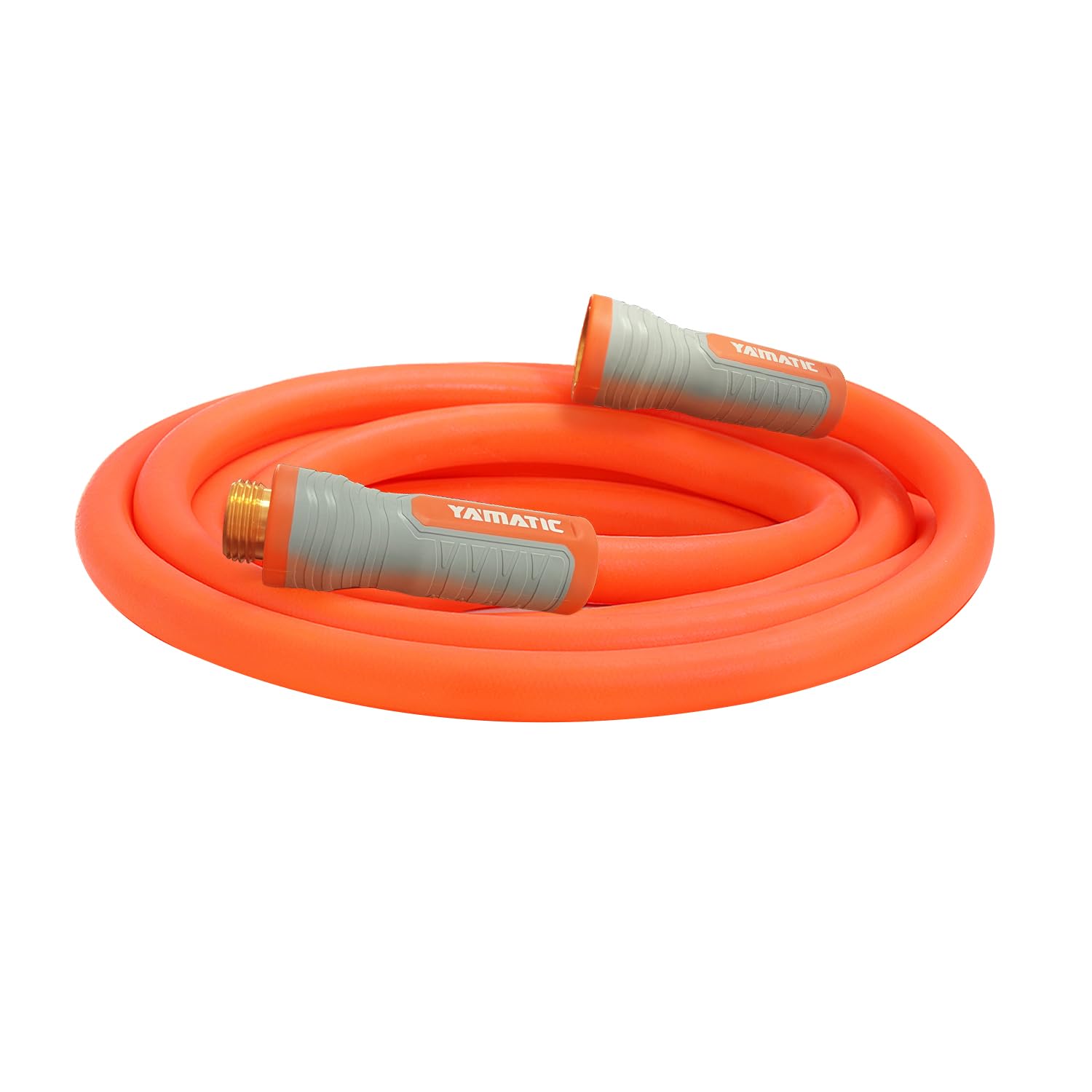 YAMATIC 5-8in x 10ft hose flexes easily for garden watering
