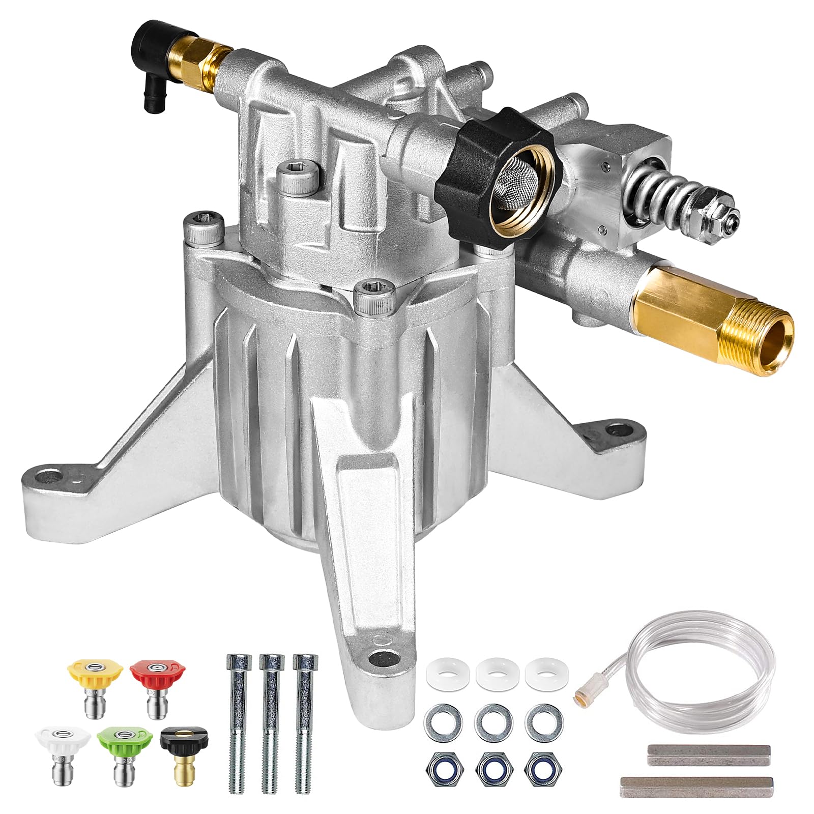 YAMATIC 7-8 inch shaft vertical pump close-up for compact power washing.
