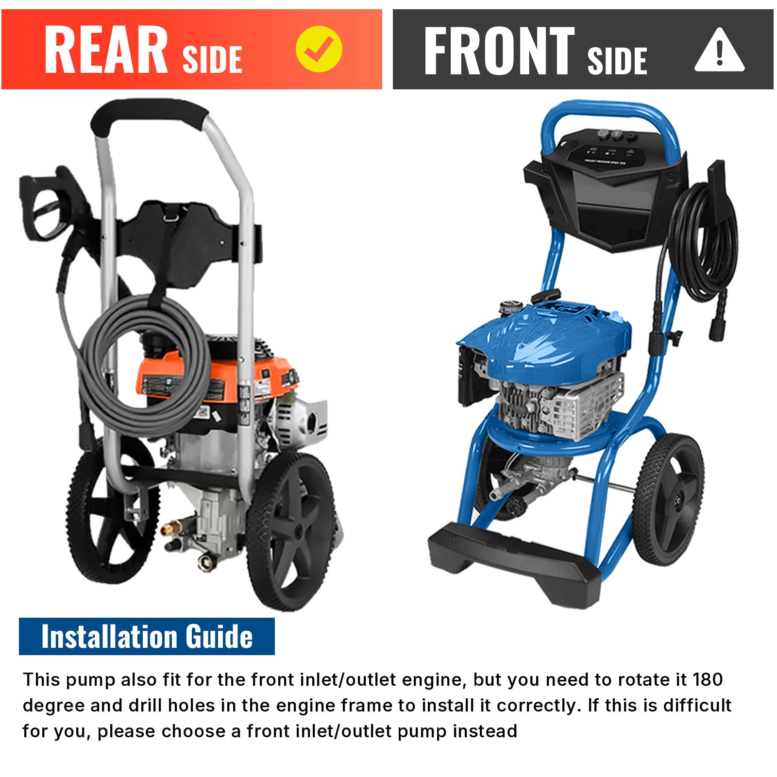 YAMATIC adjustable unloader lets you tailor pressure to engine needs