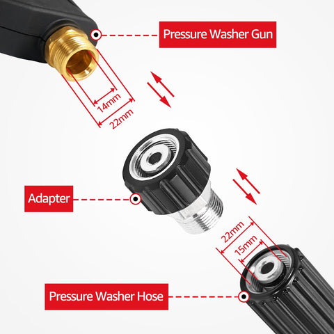 YAMATIC adapter features anti-corrosion aluminum finish for durable performance.
