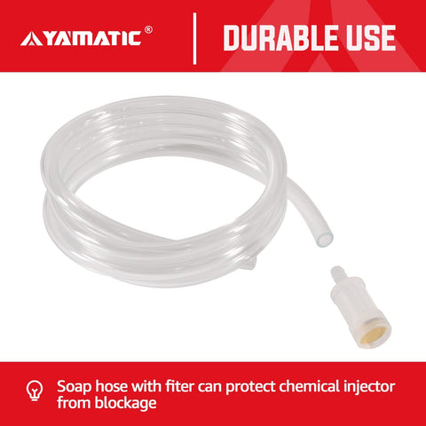 YAMATIC brass and stainless construction ensures long-lasting durability.