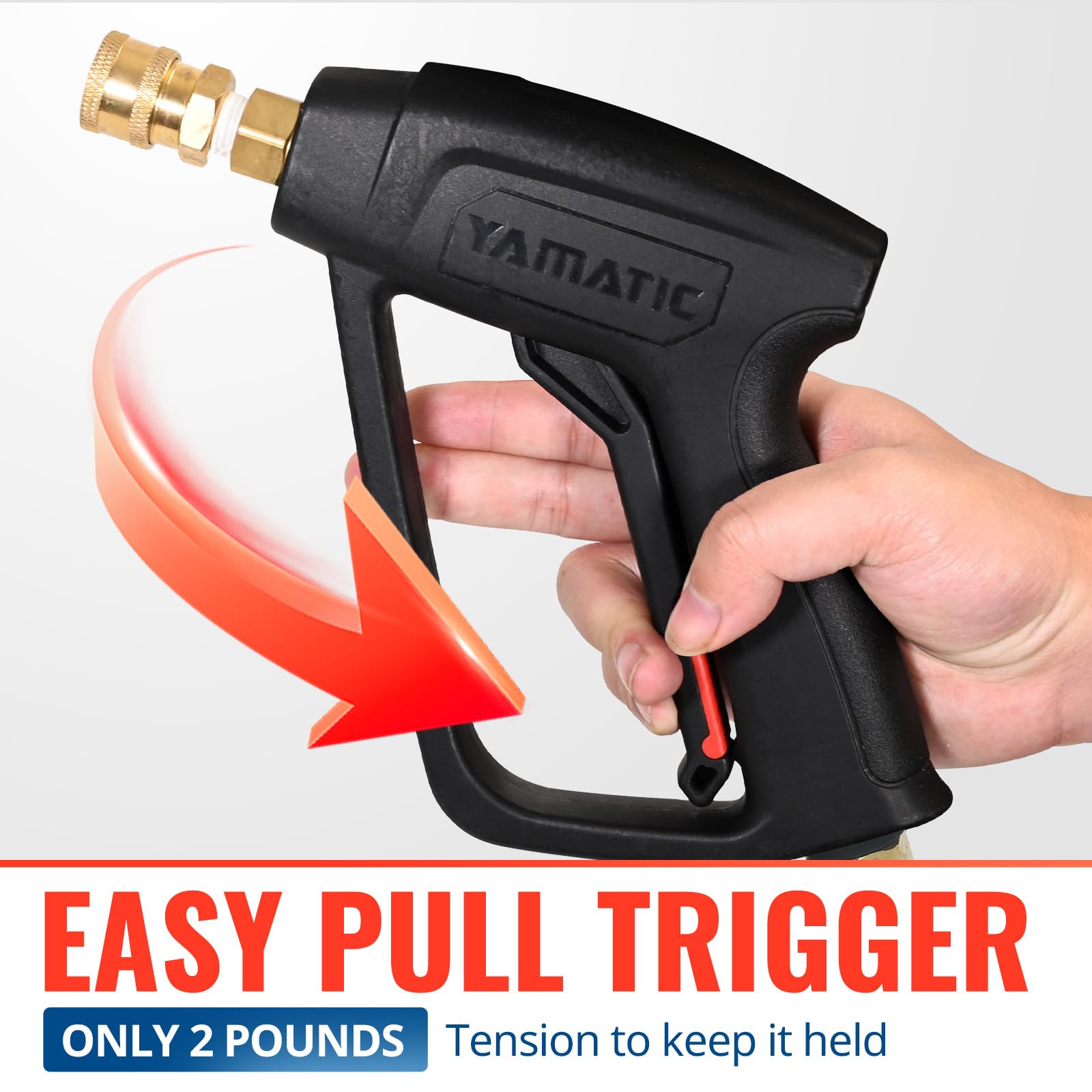 YAMATIC solid brass fittings ensure leak-resistant durability