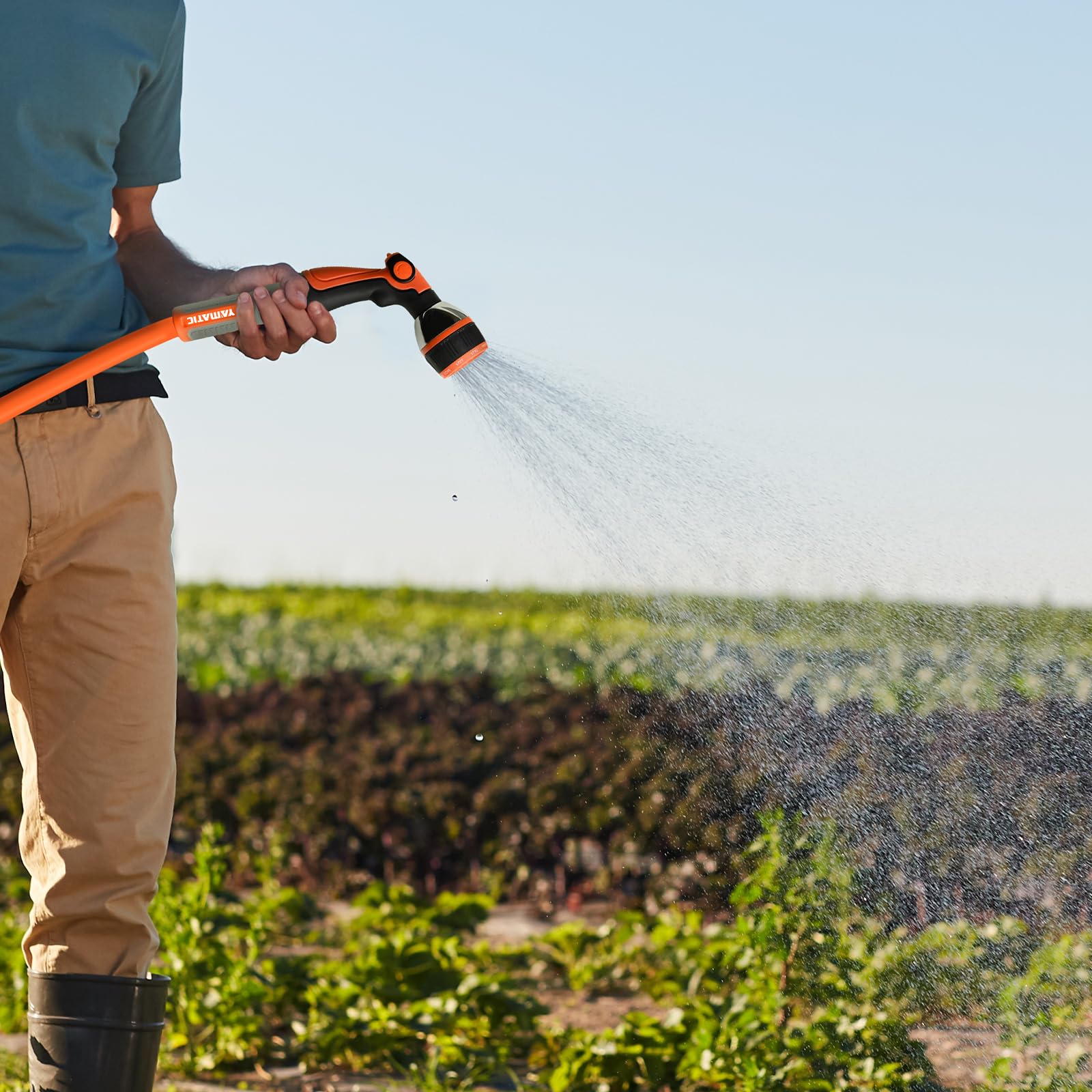 YAMATIC durable hose resists kinks and tangles under pressure.