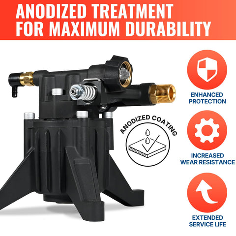 YAMATIC durable pump assembly featuring double seal system
