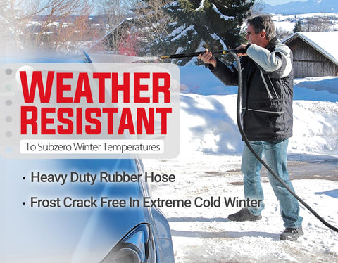YAMATIC durable wear resistance supports frequent garage and driveway cleaning