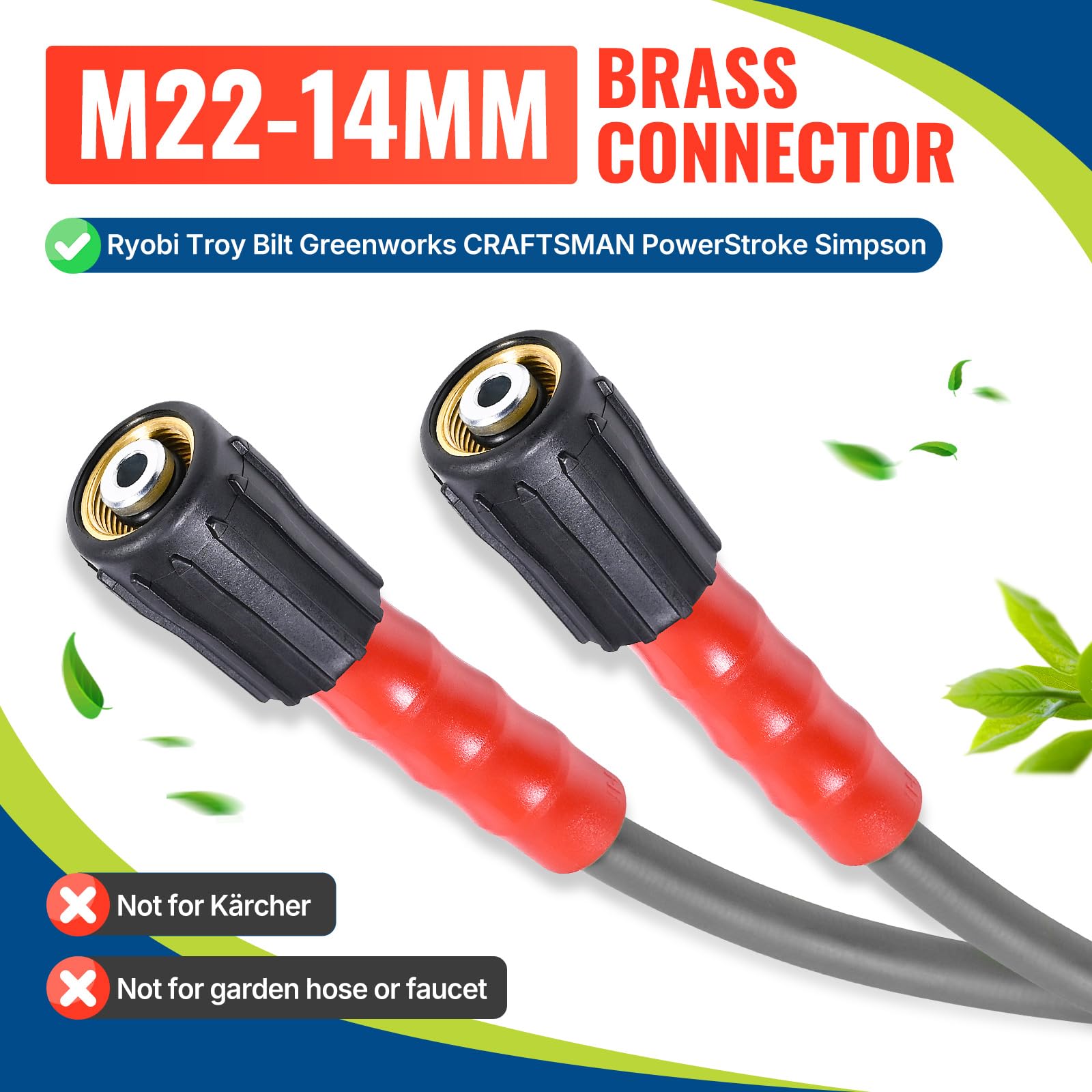 Extension coupler adds reach without moving the washer