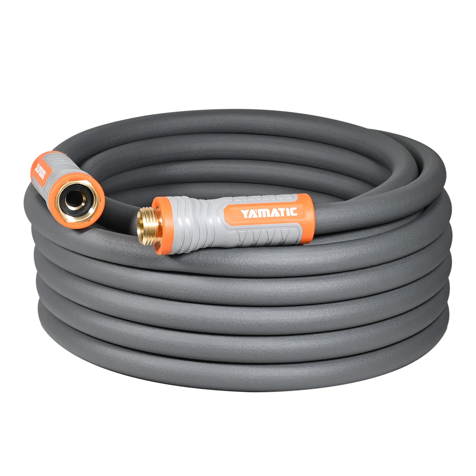 YAMATIC heavy-duty garden hose with swivel handle and 30 ft length for easy watering