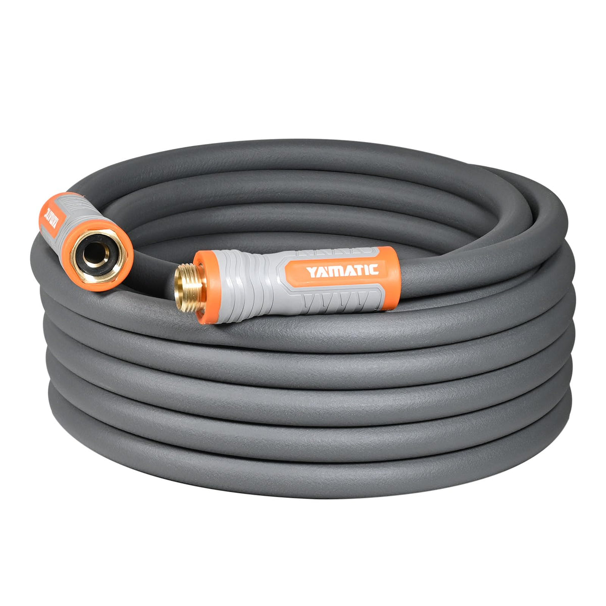 YAMATIC heavy-duty garden hose with swivel handle and 30 ft length for easy watering