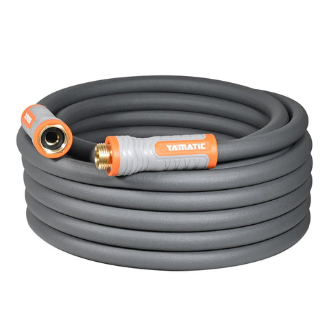 YAMATIC heavy-duty garden hose with swivel handle and 30 ft length for easy watering