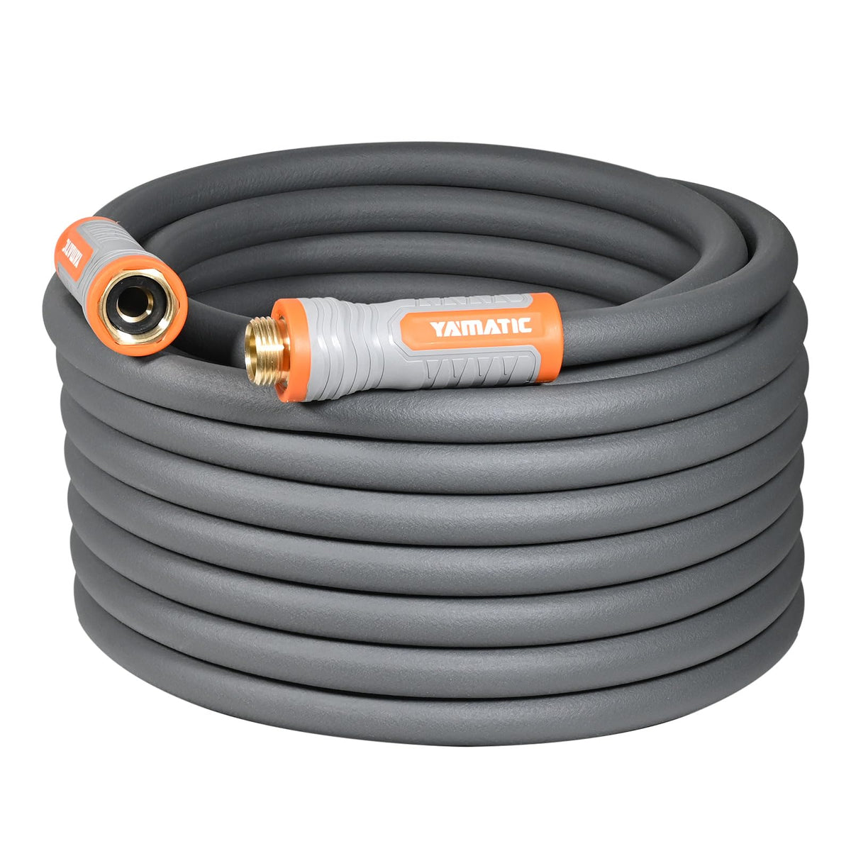 YAMATIC heavy-duty garden hose with swivel handle for easy connection and versatile watering