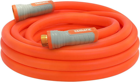 YAMATIC heavy-duty hose compact uncoil enables quick setup.