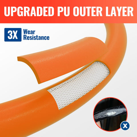 YAMATIC kink-resistant design maintains steady water flow during cleaning.