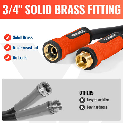 YAMATIC kink-resistant hose designed for smooth water flow