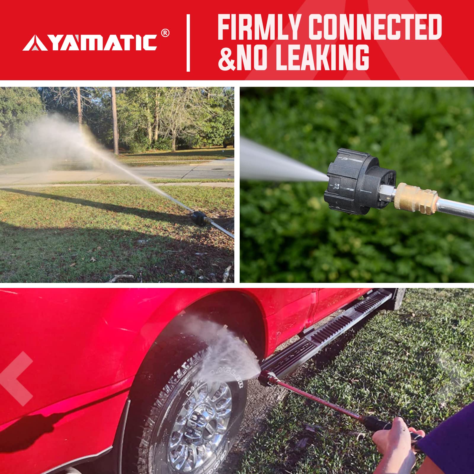 YAMATIC lightweight design with aluminum head for easy carrying.