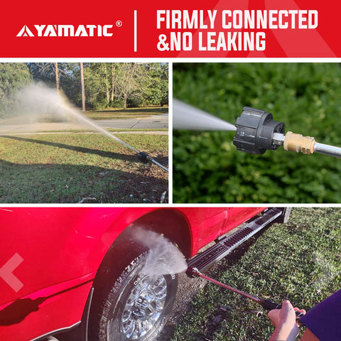 YAMATIC lightweight design with aluminum head for easy carrying.